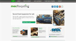 Desktop Screenshot of macrecycling.co.za